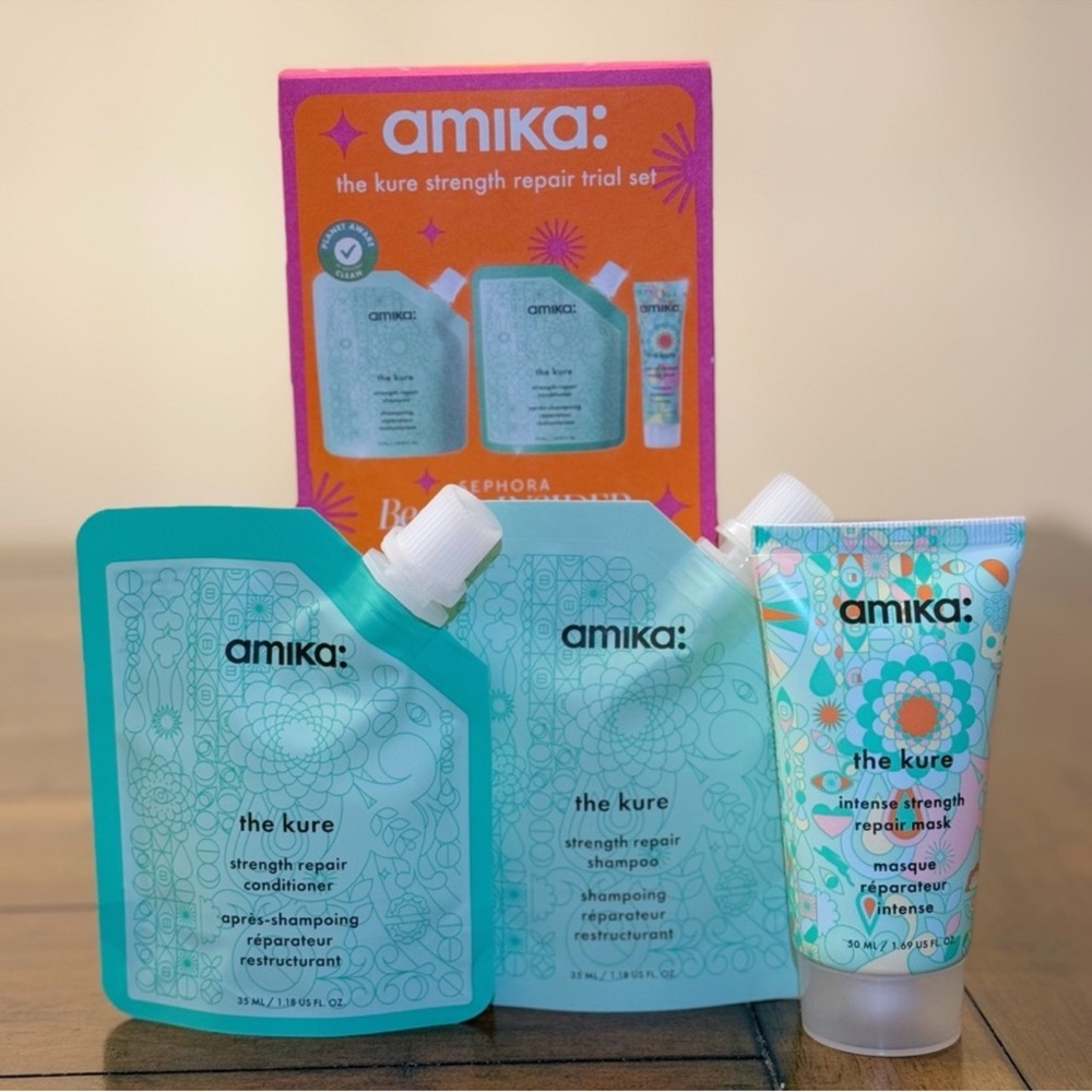 Amika Blue and Orange Hair Care Essentials